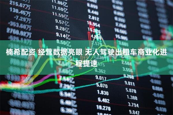 楠希配资 经营数据亮眼 无人驾驶出租车商业化进程提速